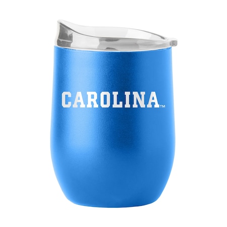 Logo Brands North Carolina 16oz Flipside Powder Coat Curved Beverage 185-S16PB-34